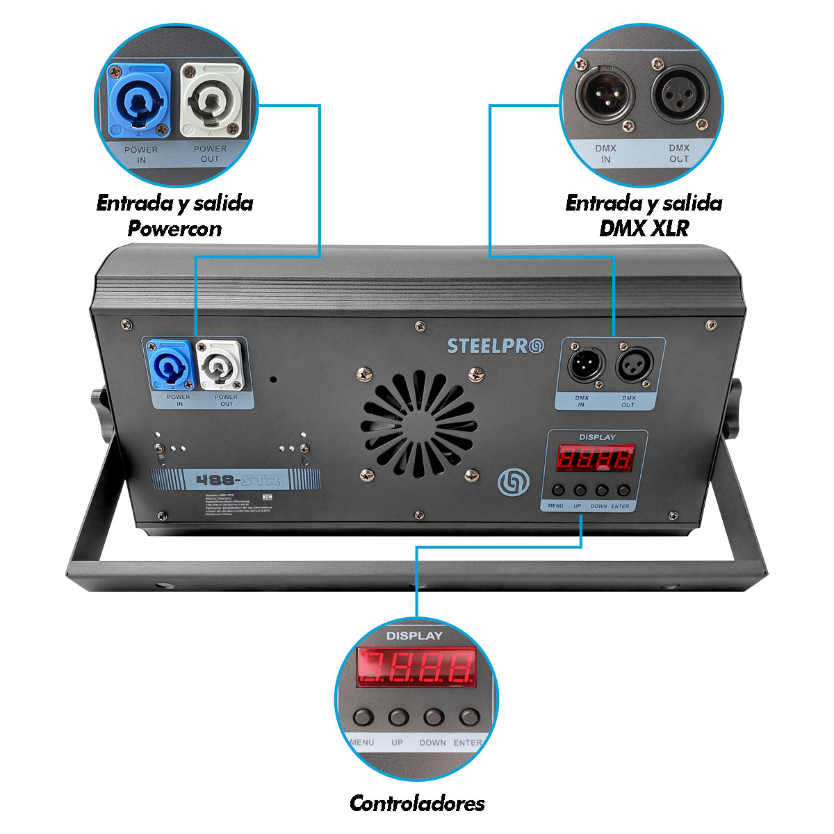 Luz De Escenario Led Estrobo Rgb 488-str 110v/220v Luces