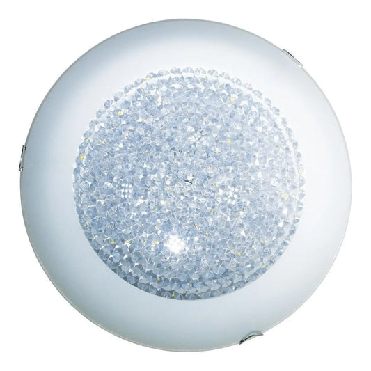 Lampara Techo Led 22w Foco Ahorrador Luz Blanca Cristal Color Blanco