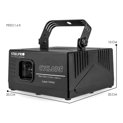 Laser Dj Luces Rgb 1w Profesional - Steelpro