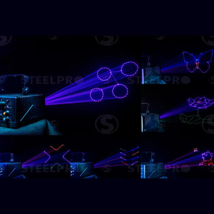 Laser Dj Luces Rgb 1w Profesional - Steelpro