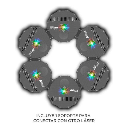 Laser Profesional Rgb Dmx-512 Luces Dj Net 5.5w Steelpro