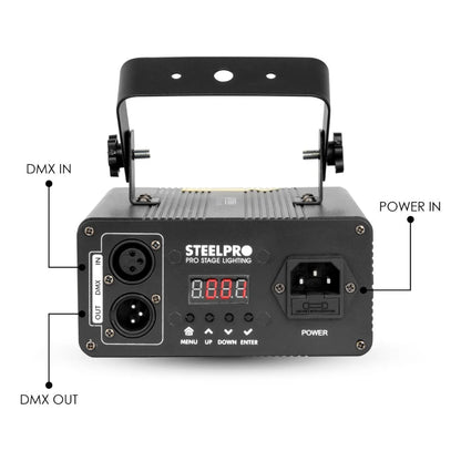 Laser Profesional Rgb Full Color Dj Dmx Thunder-3 Steelpro