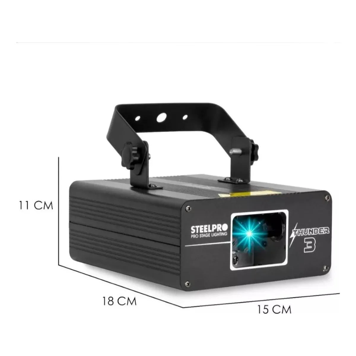 Laser Profesional Rgb Full Color Dj Dmx Thunder-3 Steelpro