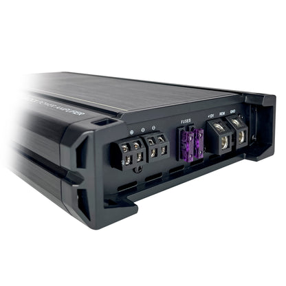 Amplificador Nano2500 Clase D Steelpro para Subwoofer Monoblock Bass 1900W/900W RMS 1 Ohm estable Alto Rendimiento Open Show, LPF, Bass Boost 12 dB,Filtro Subsonico, Fase Variable, Control de Bajos