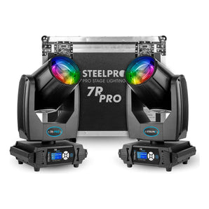 Luz De Escenario Led Cabeza Robótica Steelpro 7r-pro 127v Luces Color 14 Colores