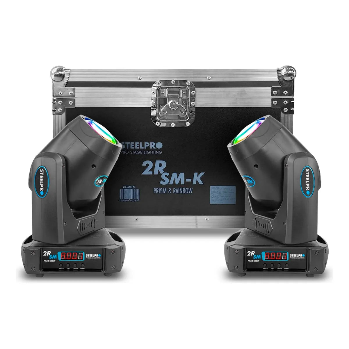 Luz De Escenario Led Cabezal Móvil Steelpro 2rsm-k 127v Luces Color Disco De 8 Colores