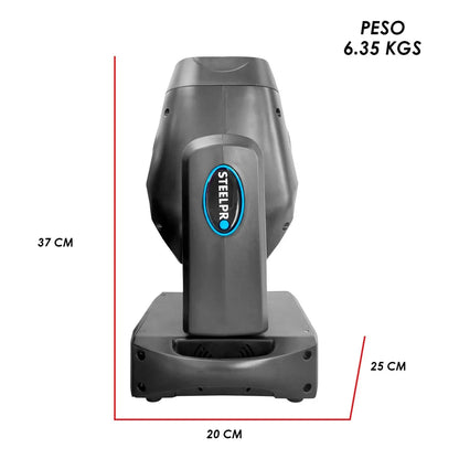 Luz De Escenario Led Cabezal Móvil Steelpro 2rsm-k 127v Luces Color Disco De 8 Colores