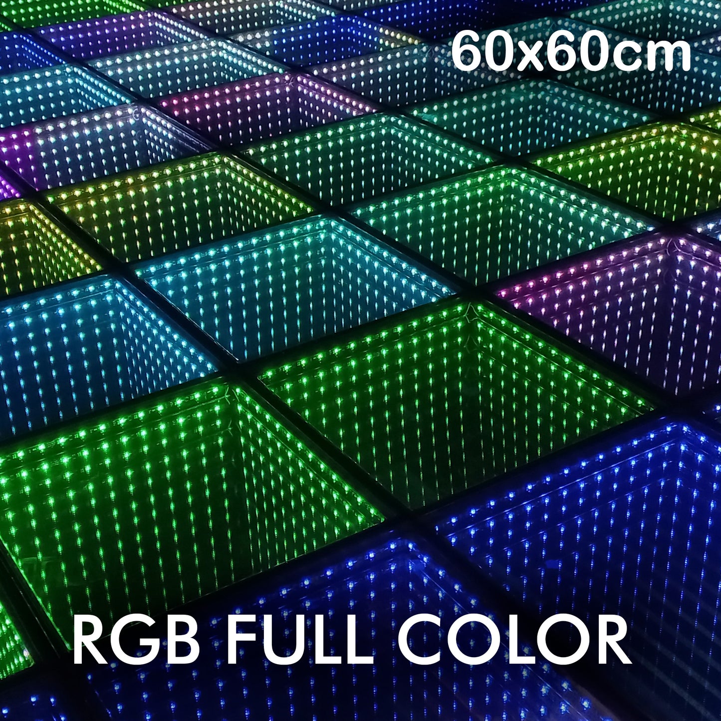 Pista de Baile Infinita Magnética RGB-6060IP-K para Exteriores
