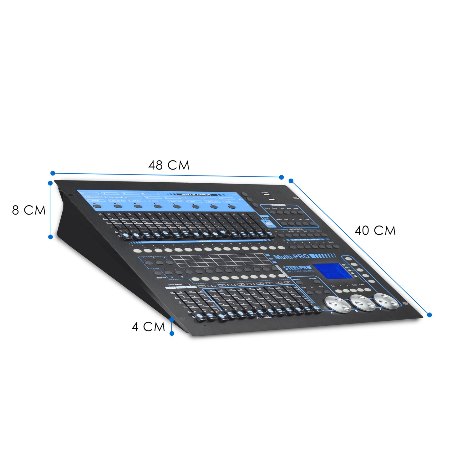 MULTIPRO Consola Profesional 1024 Mini Pearl Dmx Steelpro