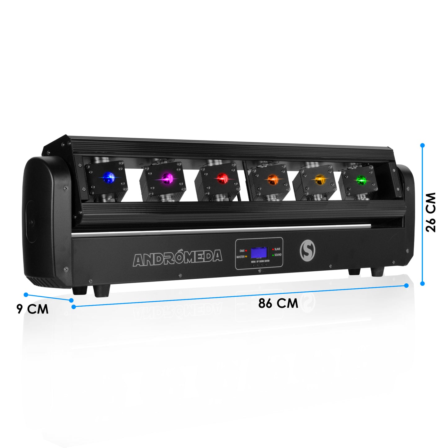 Barra Laser 3 En 1 Rgb Andromeda Steelpro 500mw X 6