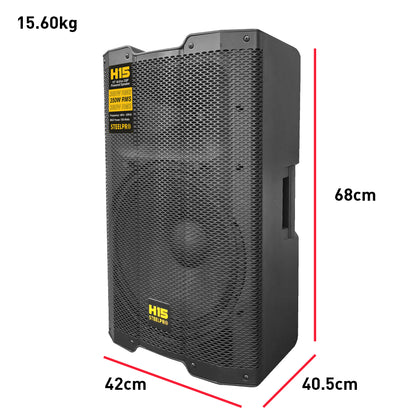 Bafle Profesional 15 Amplificado Dsp 350w Rms H15 Steelpro