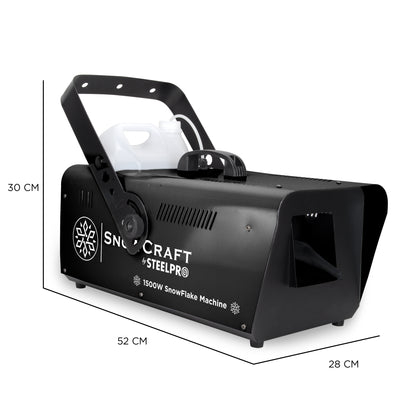 Maquina De Nieve Artificial 1500w,cntrl Inalámbrico,steelpro