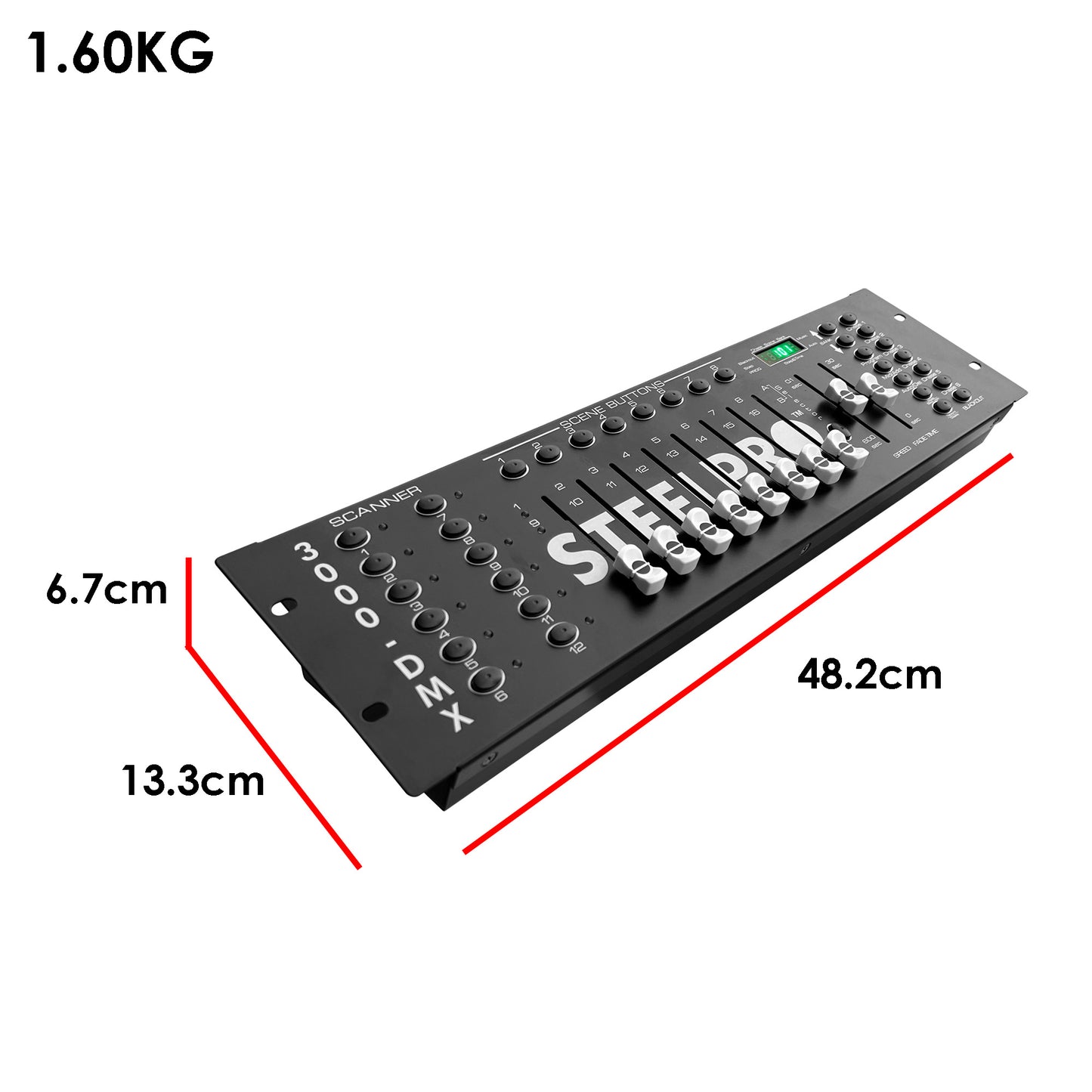 Controlador Dmx512 ,12 Escaners  , 192 Canales -  Steelpro