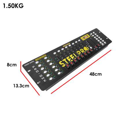 3000-DMX PRO-ONE Controlador Profesional DMX 192 Canales Steelpro