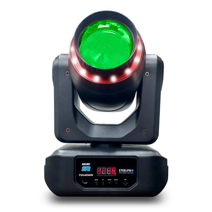 Par de luces robóticas 120W Mini 1 R touring prisma rotatorio 18 caras efecto Rainbow disco 8 colores / 7 colores Aro SMD / 8 Gobos Metalicos 2 Dicroicos DMX512 / 12 Y 14 CANALES Steelpro
