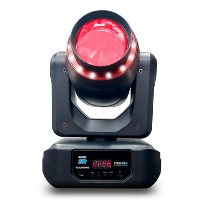Par de luces robóticas 120W Mini 1 R touring prisma rotatorio 18 caras efecto Rainbow disco 8 colores / 7 colores Aro SMD / 8 Gobos Metalicos 2 Dicroicos DMX512 / 12 Y 14 CANALES Steelpro