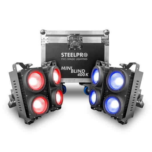 Mini Blinder Con Case 4 Leds De 100w Rgb By Steelpro