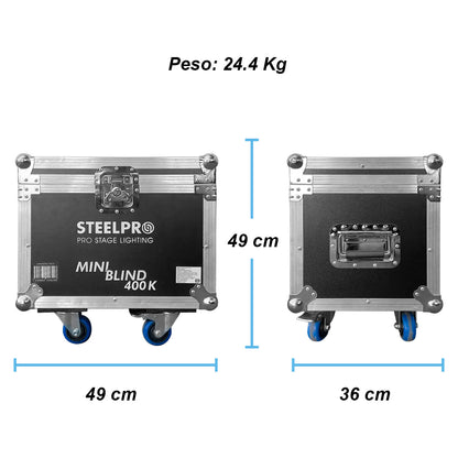 Mini Blinder Con Case 4 Leds De 100w Rgb By Steelpro