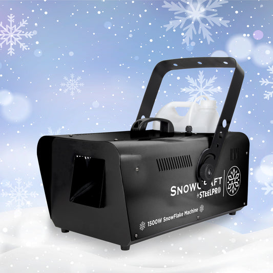 Maquina De Nieve Artificial 1500w,cntrl Inalámbrico,steelpro