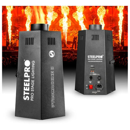Maquina De Fuego Dmx 200w Lanza Llamas Steelpro