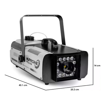 Maquina De Humo 1500w Control Inalámbrico Steelpro Hurricane Color Negro