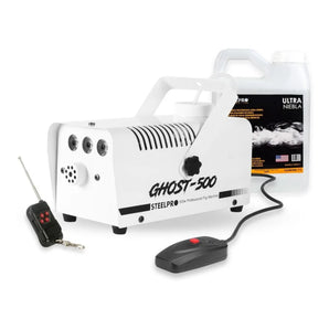 Maquina De Humo 500w + 1 Litro Liquido Ultra Niebla Steelpro