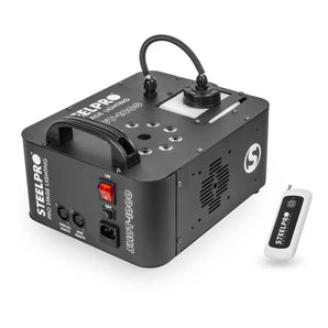 Maquina De Humo Steelpro Shot-1000 1000w 9 Led Rgb Automática 110v Negro