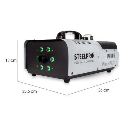 Maquina Humo Dmx 1200w Led Rgb Control Inalambrico Steelpro