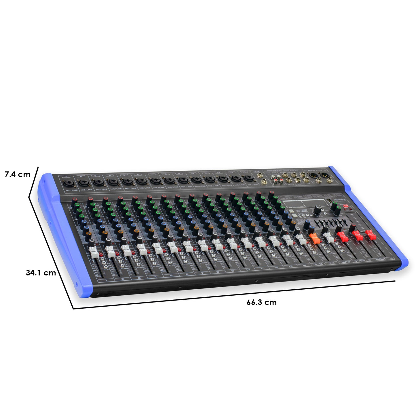 Mezcladora Audio Profesional 380-dsp Mix-alto 16 By Steelpro
