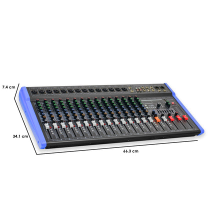 Mezcladora Audio Profesional 380-dsp Mix-alto 16 By Steelpro