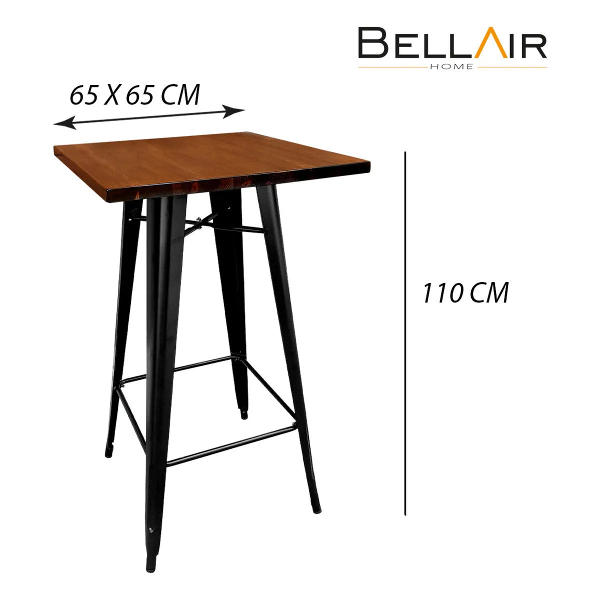 Mesa Tolix Metalica Periquera Alta Restaurante Bar Bellair