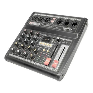 Mezcladora 4 Canales 3+subwoofer Xlr Bluetooth Usb Steelpro