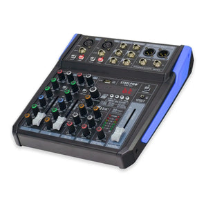 Mezcladora Audio 6 Canales 99 Efectos Bluetooth By Steelpro