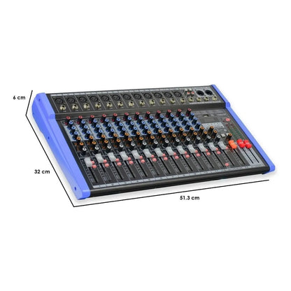 Mezcladora Audio Profesional 12 Canales Reference - Steelpro