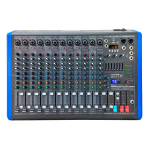 Mezcladora Profesional 12 Canales Dsp Voz De Diablo Y Voz De Ardilla Solo-12.2 Steelpro