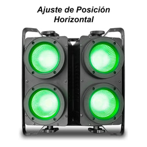 Mini Blinder Con Case 4 Leds De 100w Rgb By Steelpro