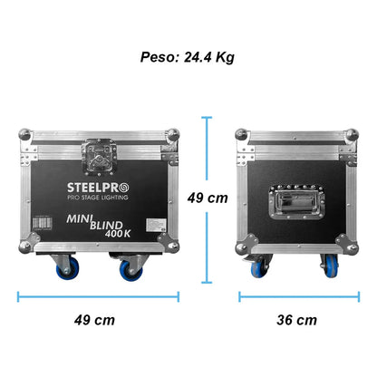 Mini Blinder Con Case 4 Leds De 100w Rgb By Steelpro