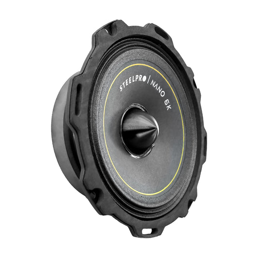 Medio Rango Nano 6.5pulg Open Show Alto Spl Steelpro Negro