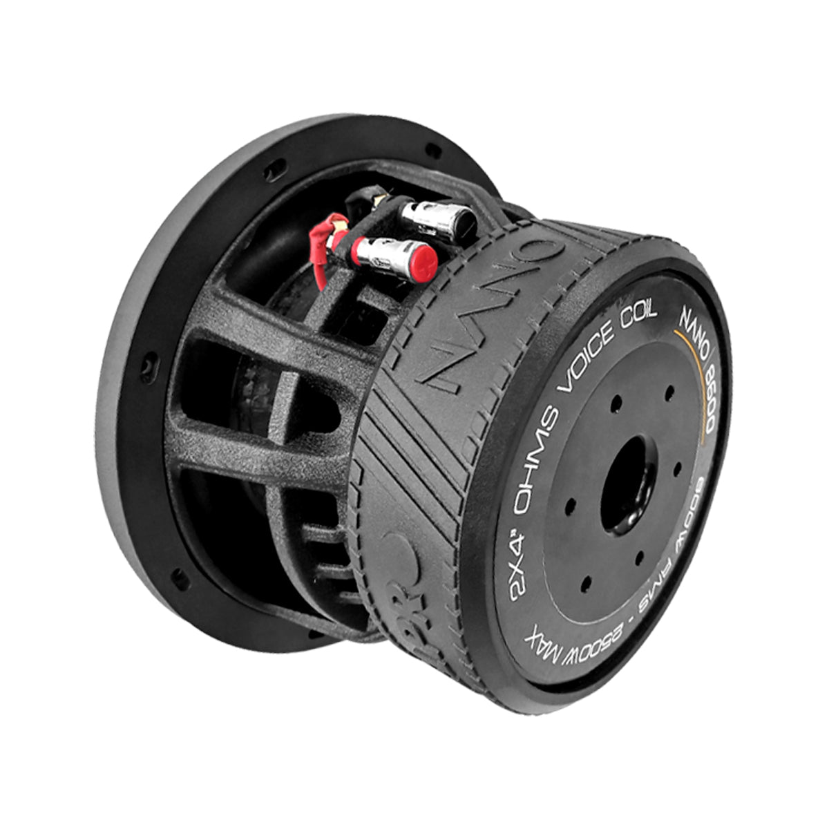 Subwoofer 8puLG Steelpro Nano8600 2500w Doble Bobina Color Negro
