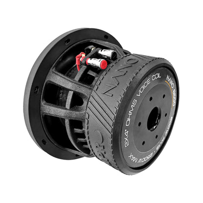 Subwoofer 8puLG Steelpro Nano8600 2500w Doble Bobina Color Negro