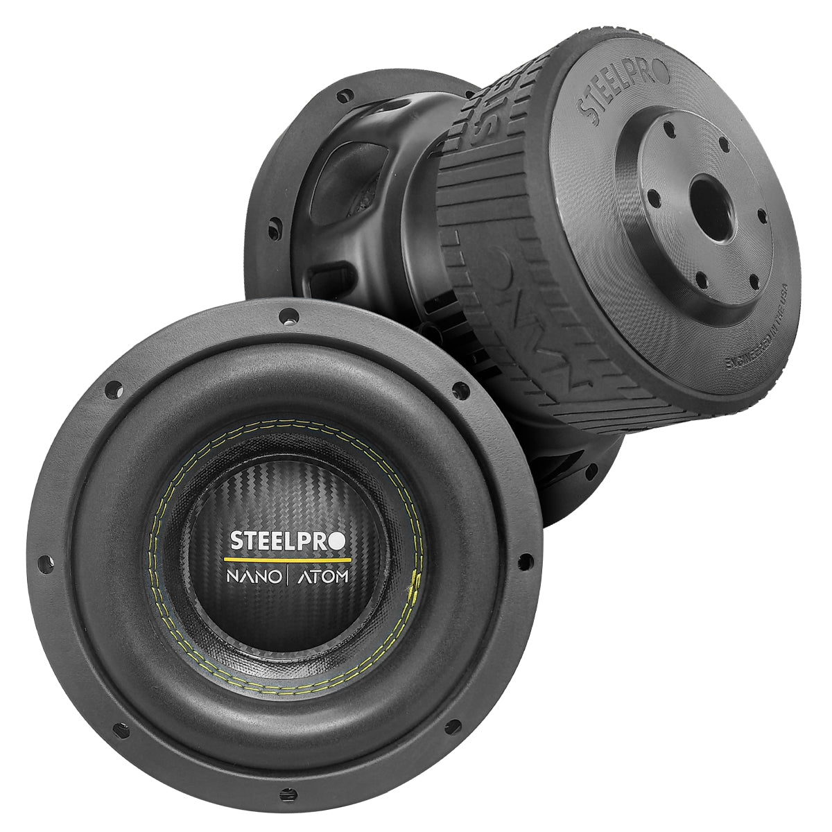 NANO-ATOM-8 Subwoofer 8 PuLG Competencia 4+4 Ohm 2200W Steelpro