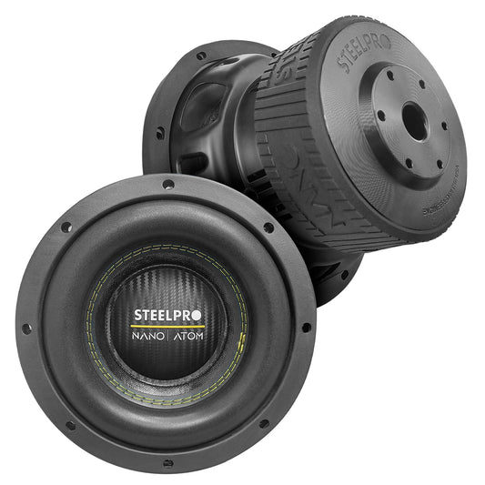NANO-ATOM-8 Subwoofer 8 PuLG Competencia 4+4 Ohm 2200W Steelpro