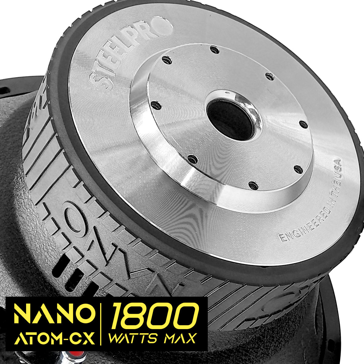 Subwoofer 12 PuLG 3500w Dustcap Fibra Carbono By Steelpro