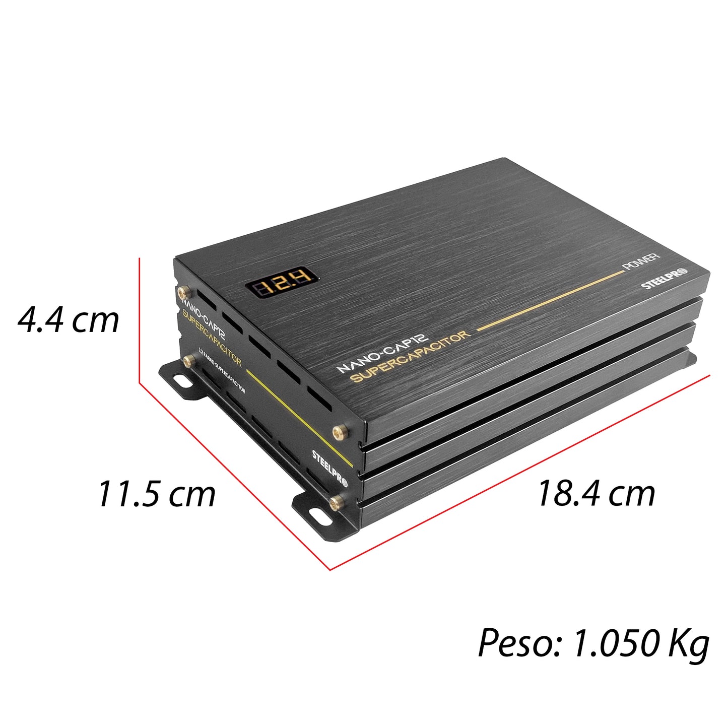 Super Capacitor Hibrido 12 Faradios Nano-cap12 By Steelpro