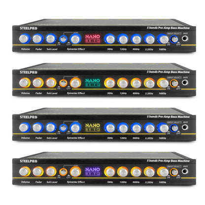 Ecualizador Pre-amp 5 Bandas Efecto Epicentro 9volt Steelpro
