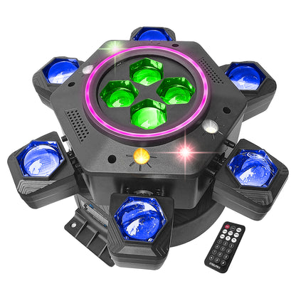 AIRTREK-H Cabeza Robótica Beam Giratorio Led Rgbw Con Laser Steelpro