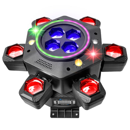 AIRTREK-H Cabeza Robótica Beam Giratorio Led Rgbw Con Laser Steelpro