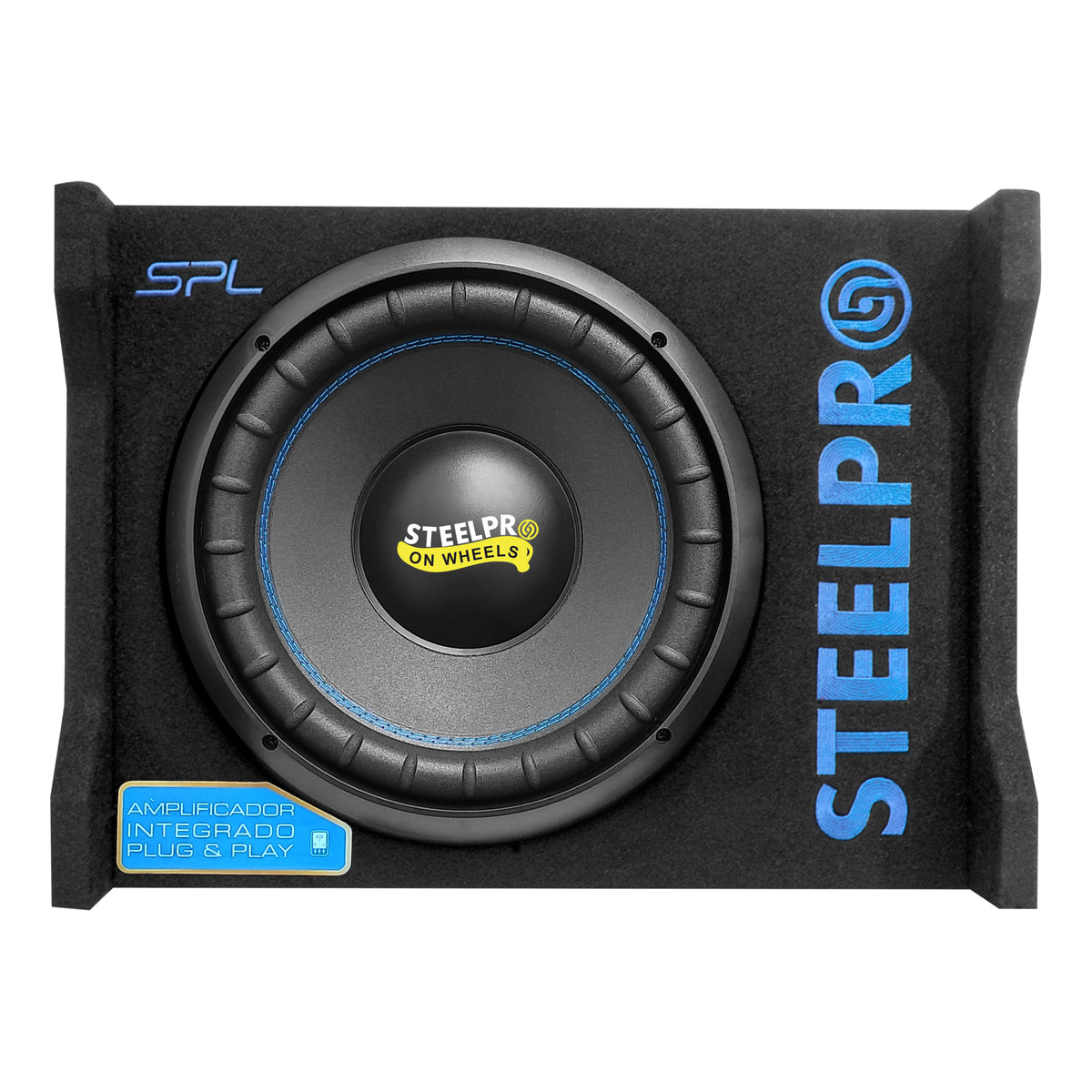 SPL1250XB Subwoofer Amplificado 12 Pulgadas 1250W MAX 650W RMS Activo Con Puerto De Aire Auto Turn On Car Audio Steelpro