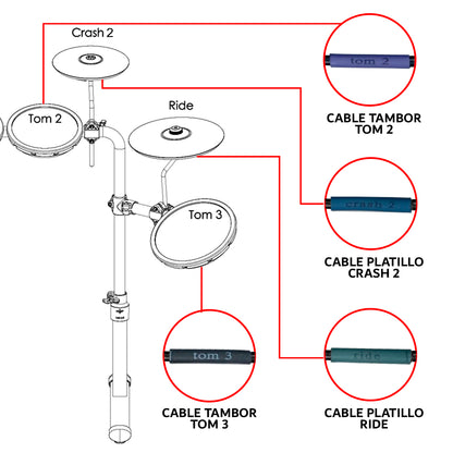 Batería Eléctrica 10 Cuerpos Bluetooth Nitro 9.1 Steelpro Color Negro