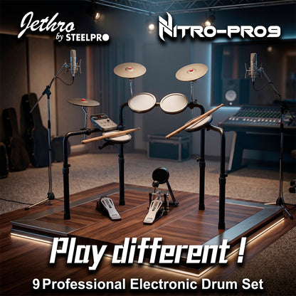Batería Electrónica De 9 Cuerpos Steelpro Nitro-Pro-9 Musical
